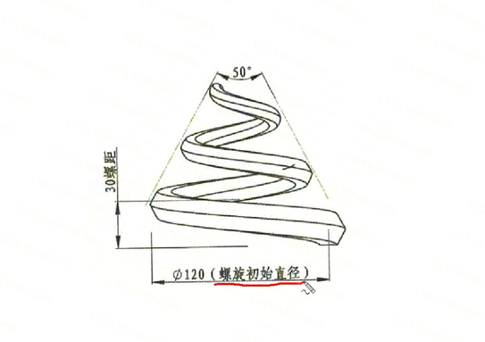 SolidWorks圓錐螺旋彈簧畫法